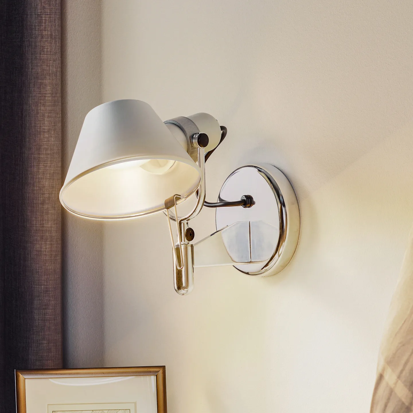 Tolomeo Faretto LED Wandleuchte 2700K - Artemide - Wohnzimmer - Design - Metall - Einflammig