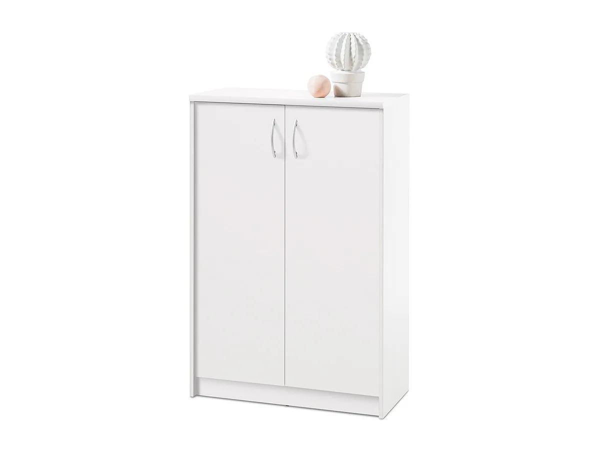 Kommode mit 2 Türen weiß 74 cm - OPTIMUS