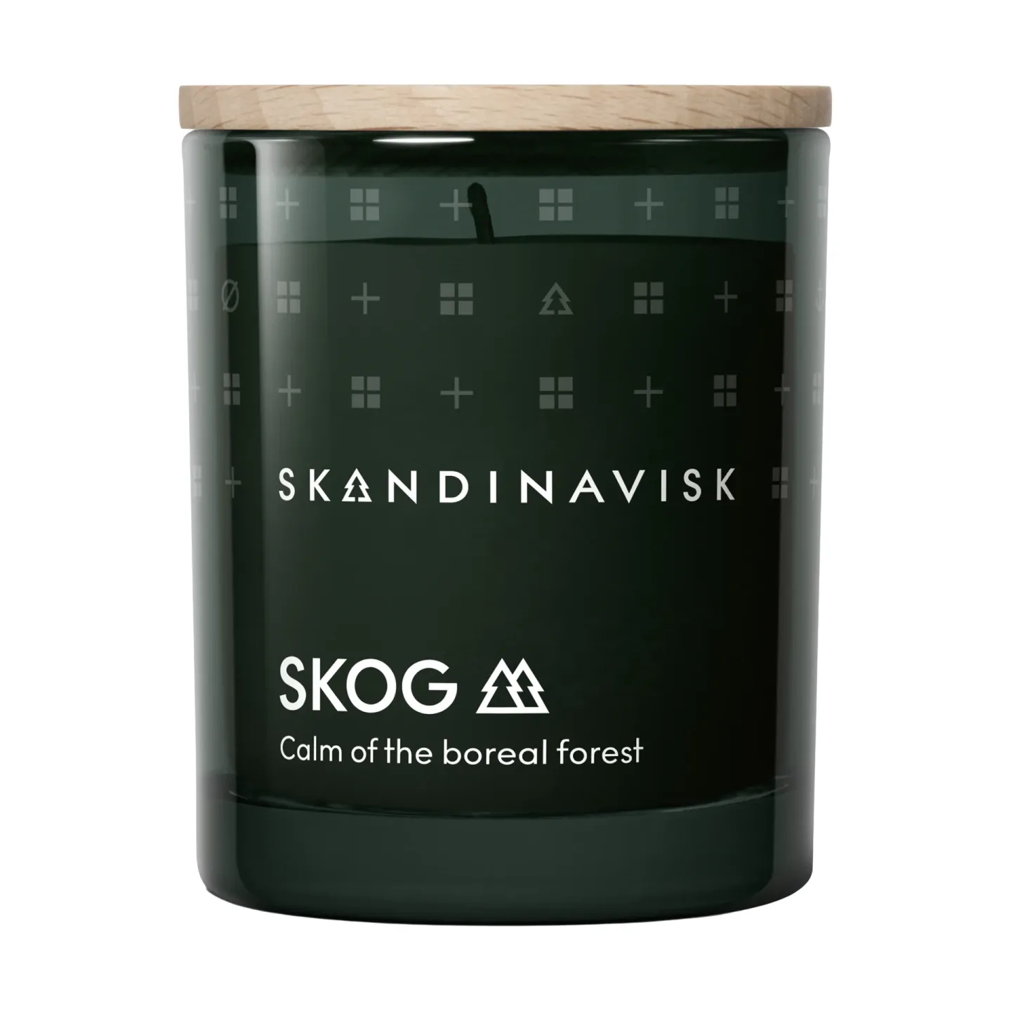 Skandinavisk Skog doftljus med lock 65 g
