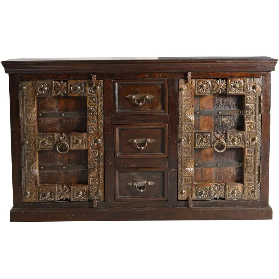 Sideboard Mirah Braun Holz 150 cm 90 cm