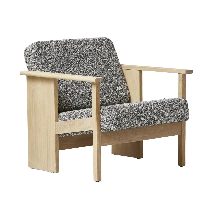 Form & Refine Block Loungestuhl Weiß-eiche-Zero 0004