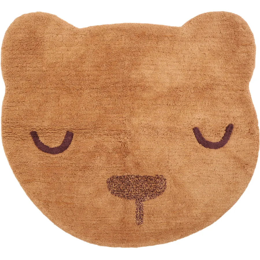 Kinderteppich Merit Baumwolle 100 cm 110 cm - Farbe: Toffee