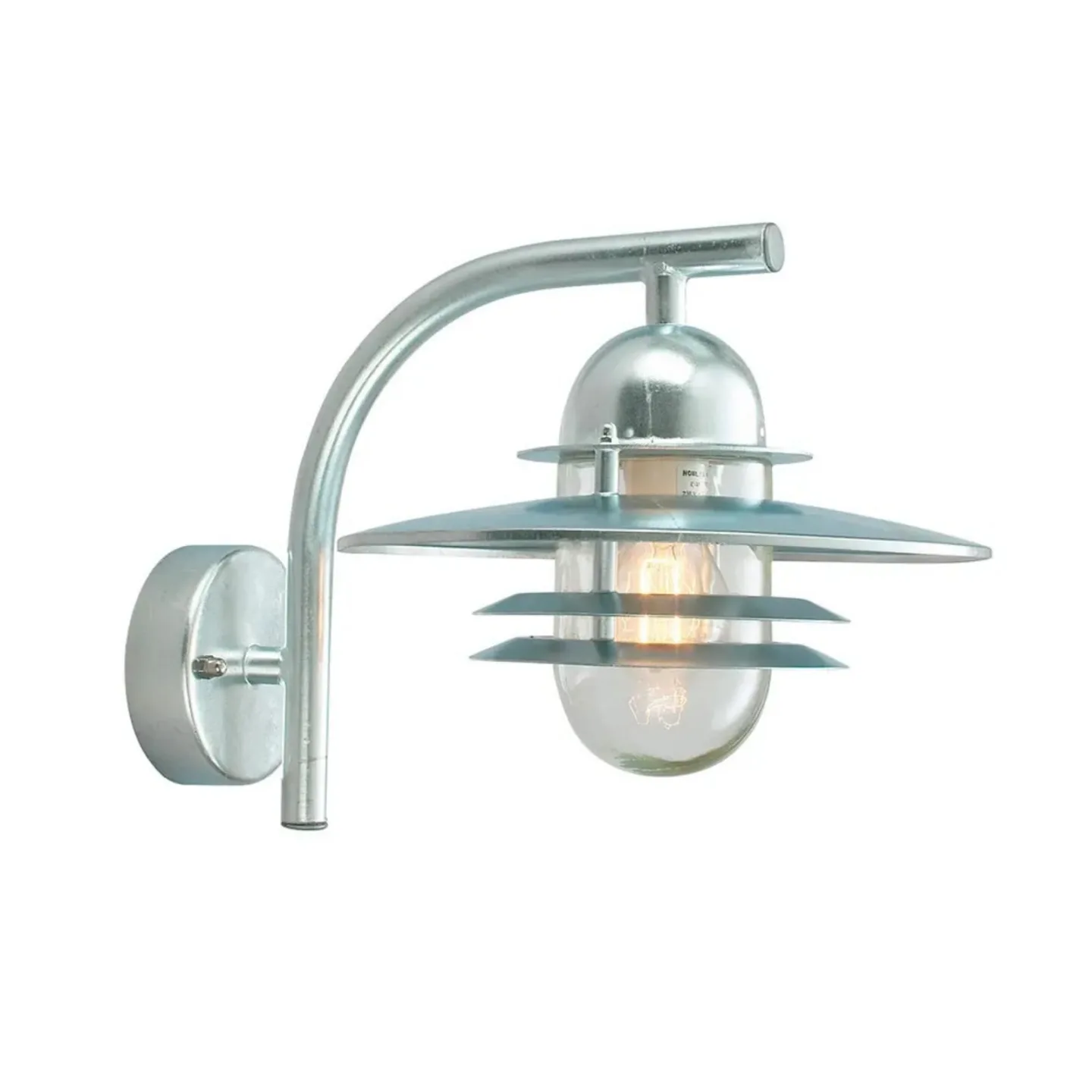 Oslo Utendørs Vegglampe Galvanisert - Norlys - Terrasse - Metall
