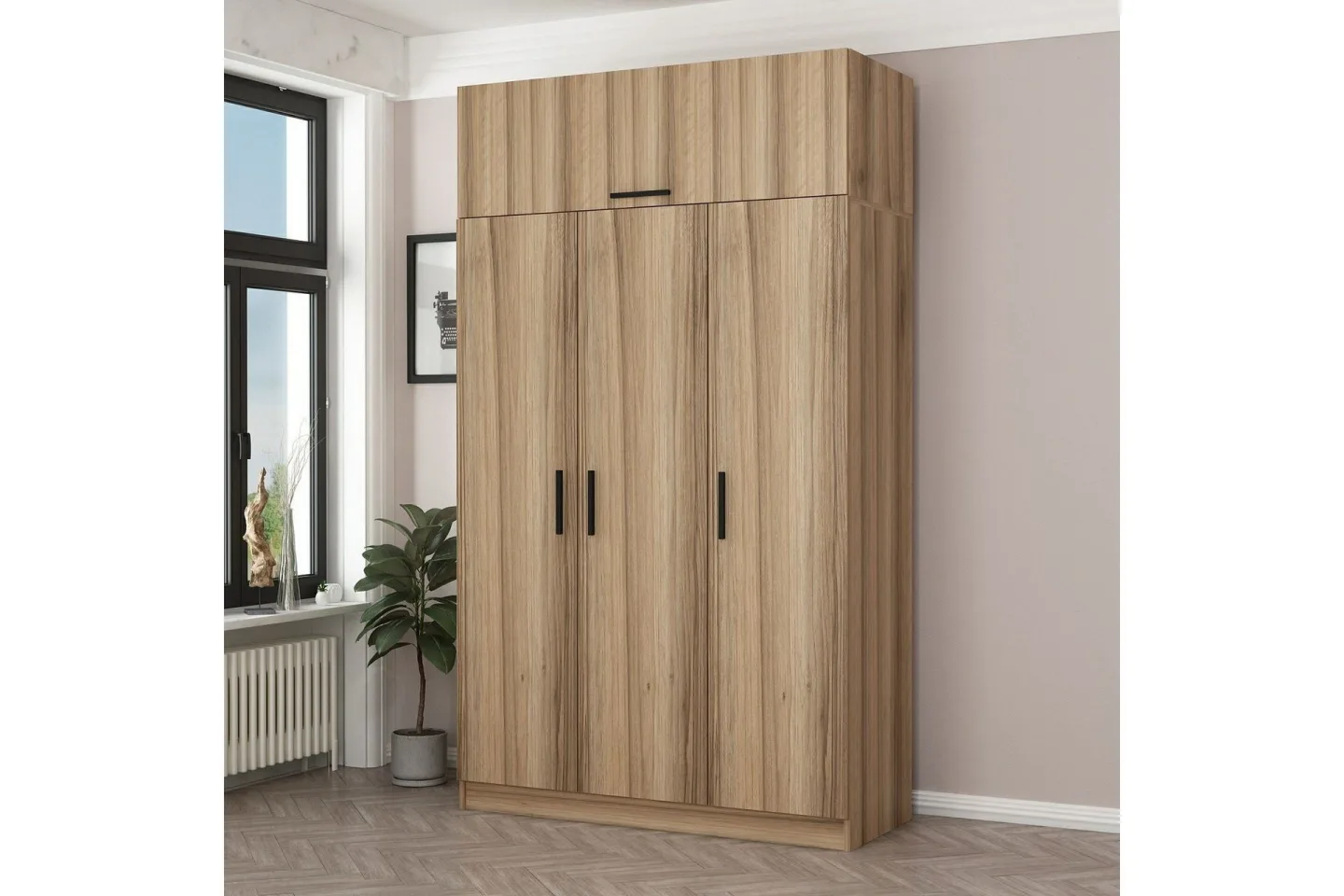 Minar Garderob 135 cm - Brun
