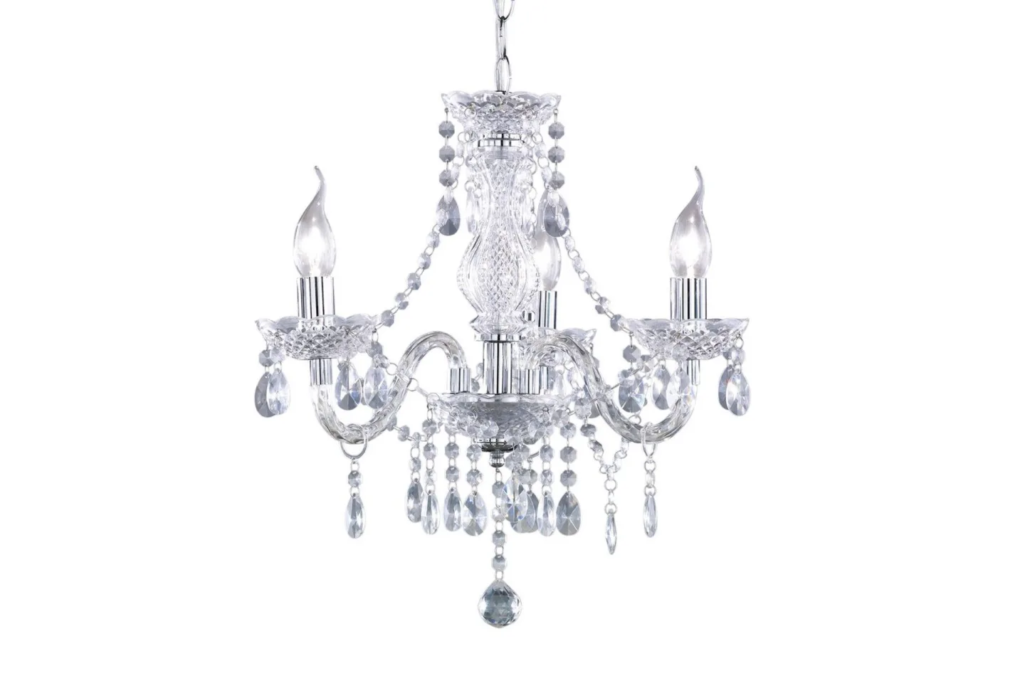 Luster Ljuskrona 3L E14 transparent - Transparent