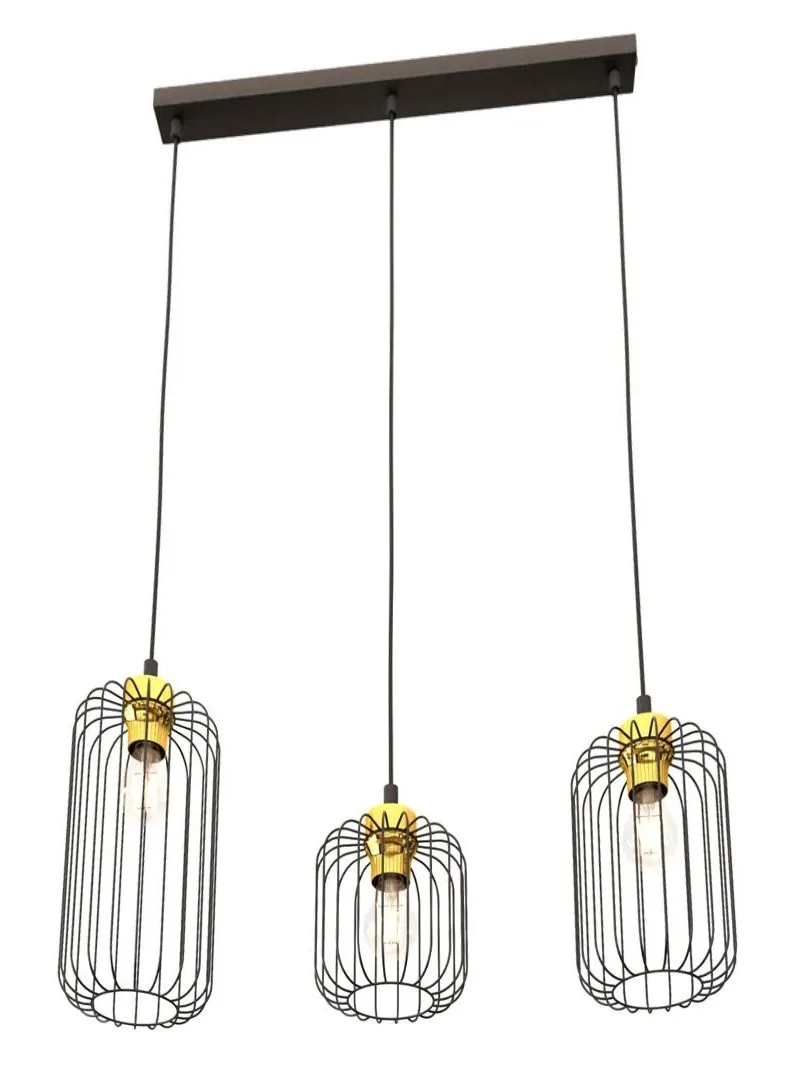 Emibig Lighting - Vander 60cm - Taklampa - Svart/Guld
