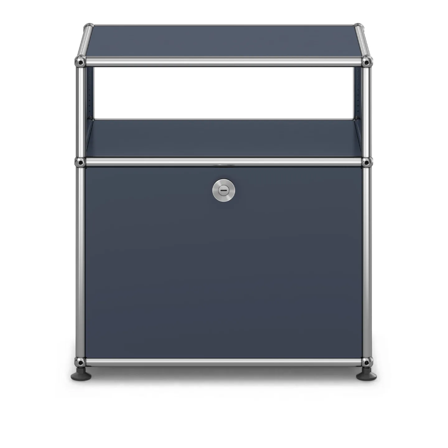 USM - USM Haller Bedside Table M55 Anthracite - Sängbord - Fritz Haller & Paul Schärer - Grå - Metall