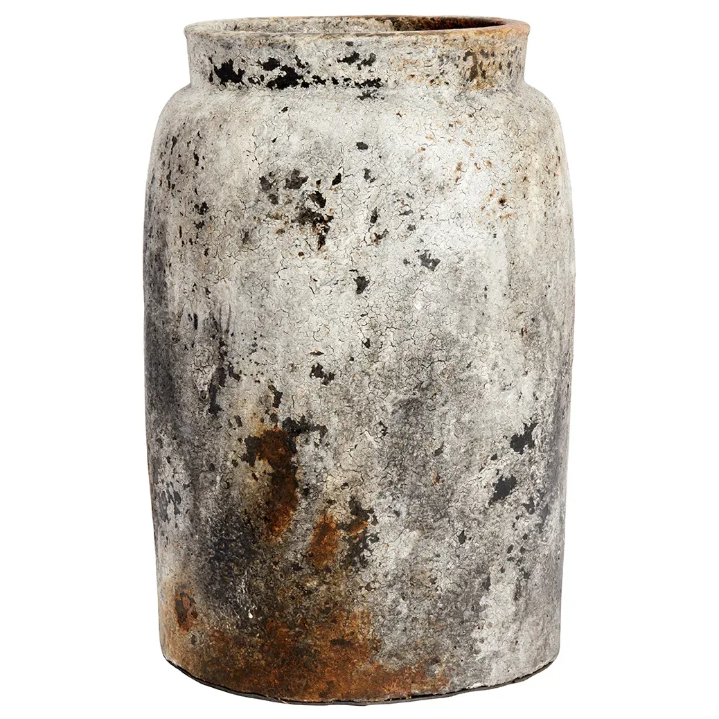 MUUBS Echo kruka Ø26 cm h40 cm Rost-grå