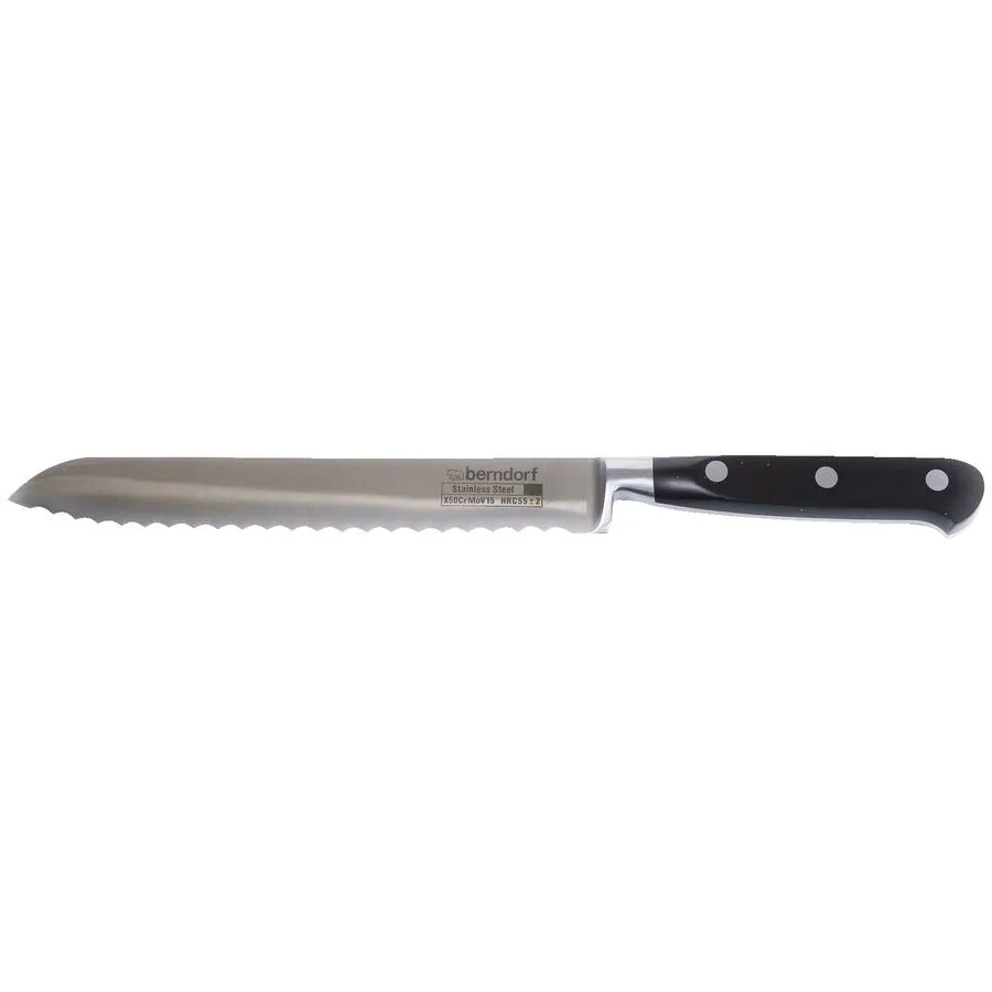 Berndorf Brotmesser Profi Line schwarz/silber Edelstahl