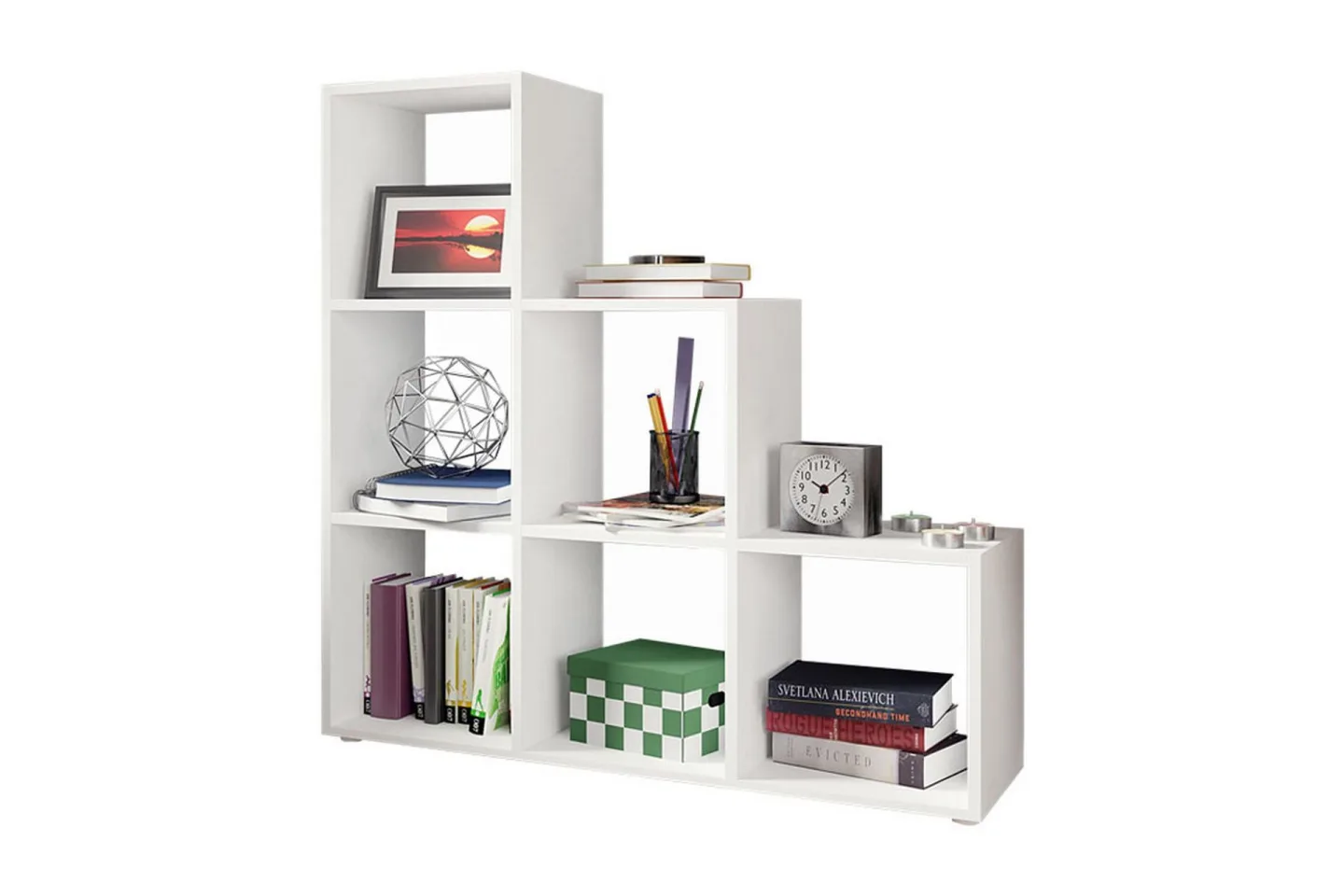 Trio Hylla 105x33x108 cm - Grå/Vit