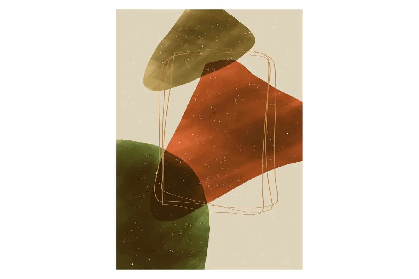 Poster Canyon 21x30 cm - Beige