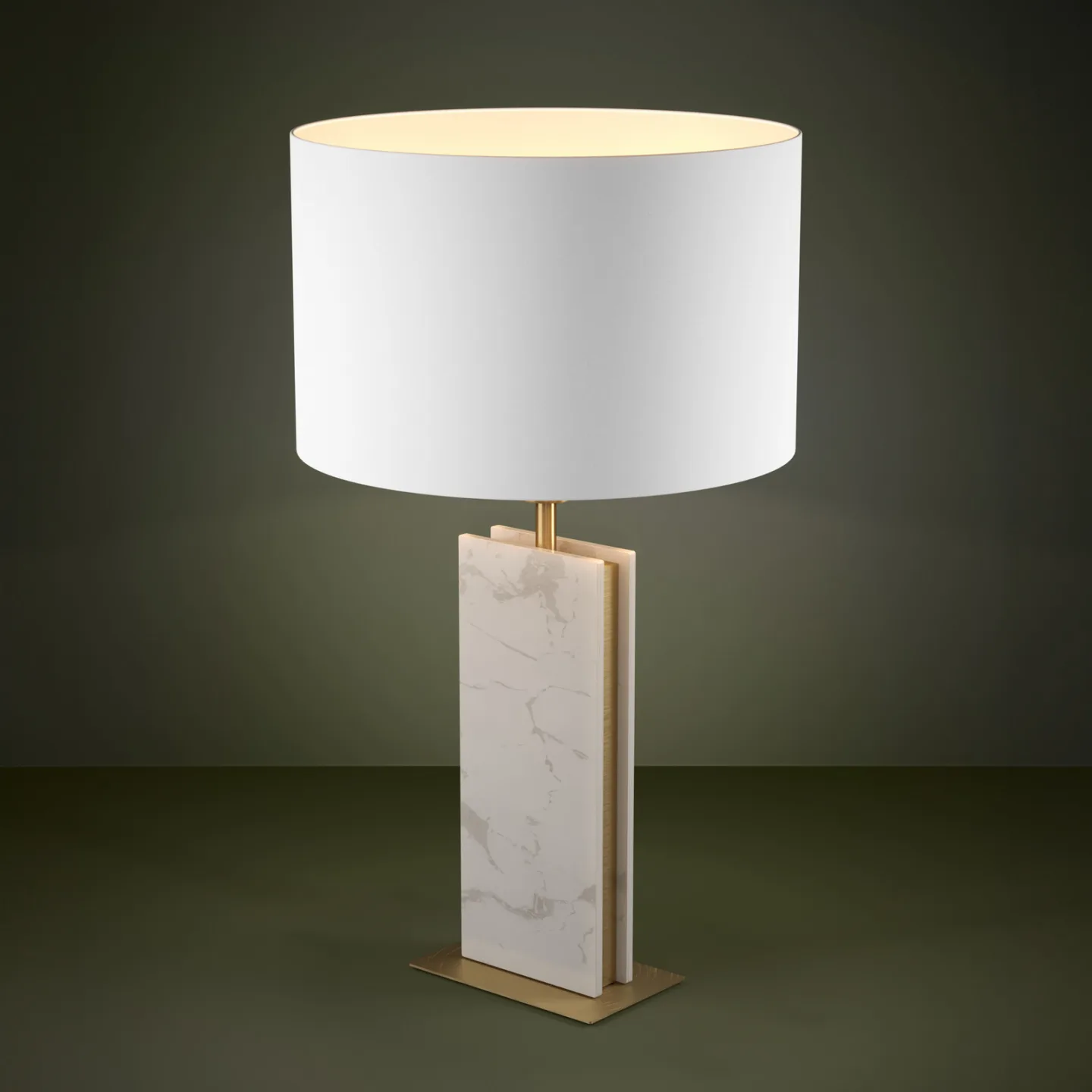Belesar Tischlampe, Textil, weiß, E27 - EGLO Stars Of Light - Wohnzimmer - Design - Stoff / Textil - Einflammig