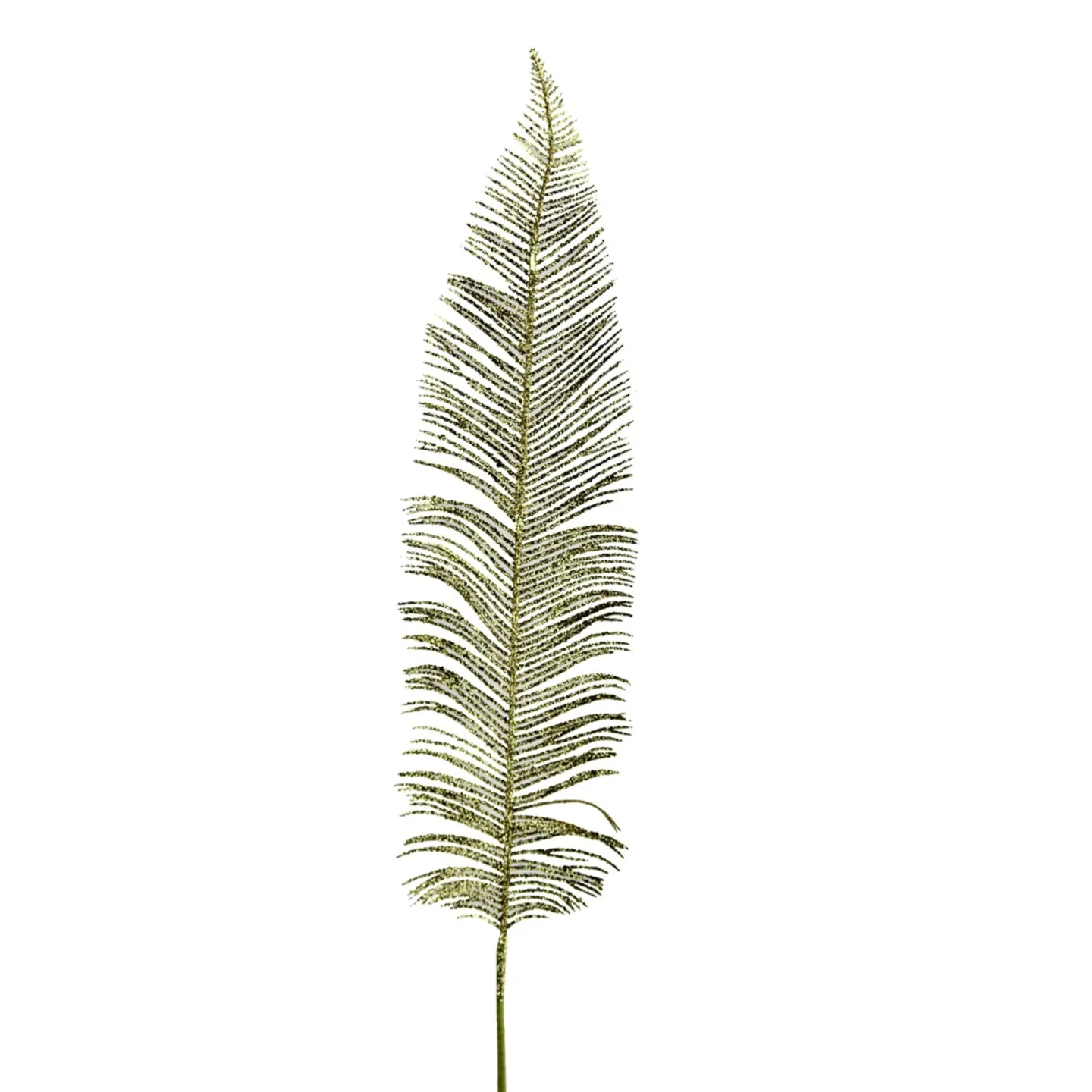 Decofinder Kunstblume Feder, Goldglitter | Schubiger Möbel