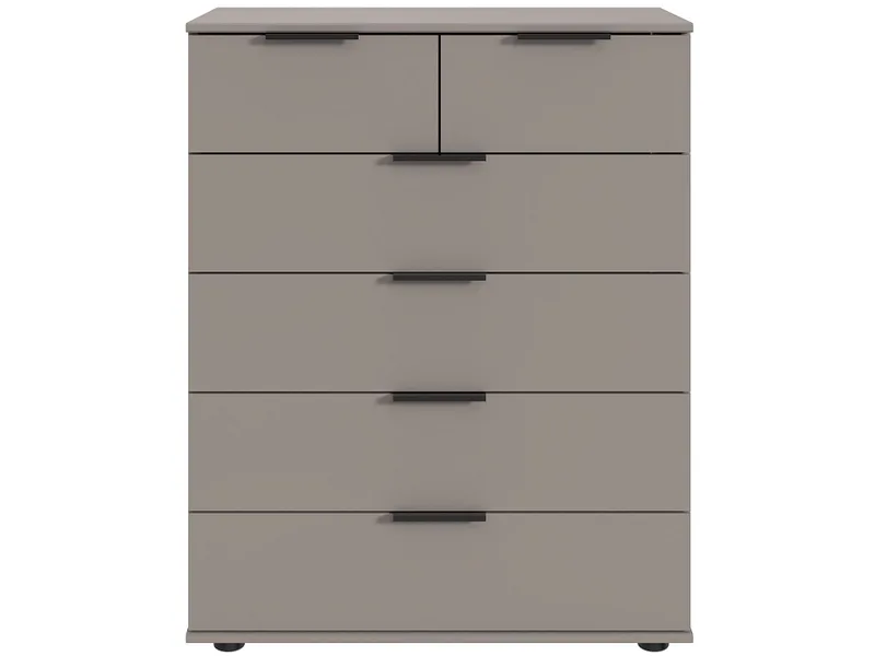 Kommode MIDNIGHT 6 Schubladen 42x82x102cm beige dekor