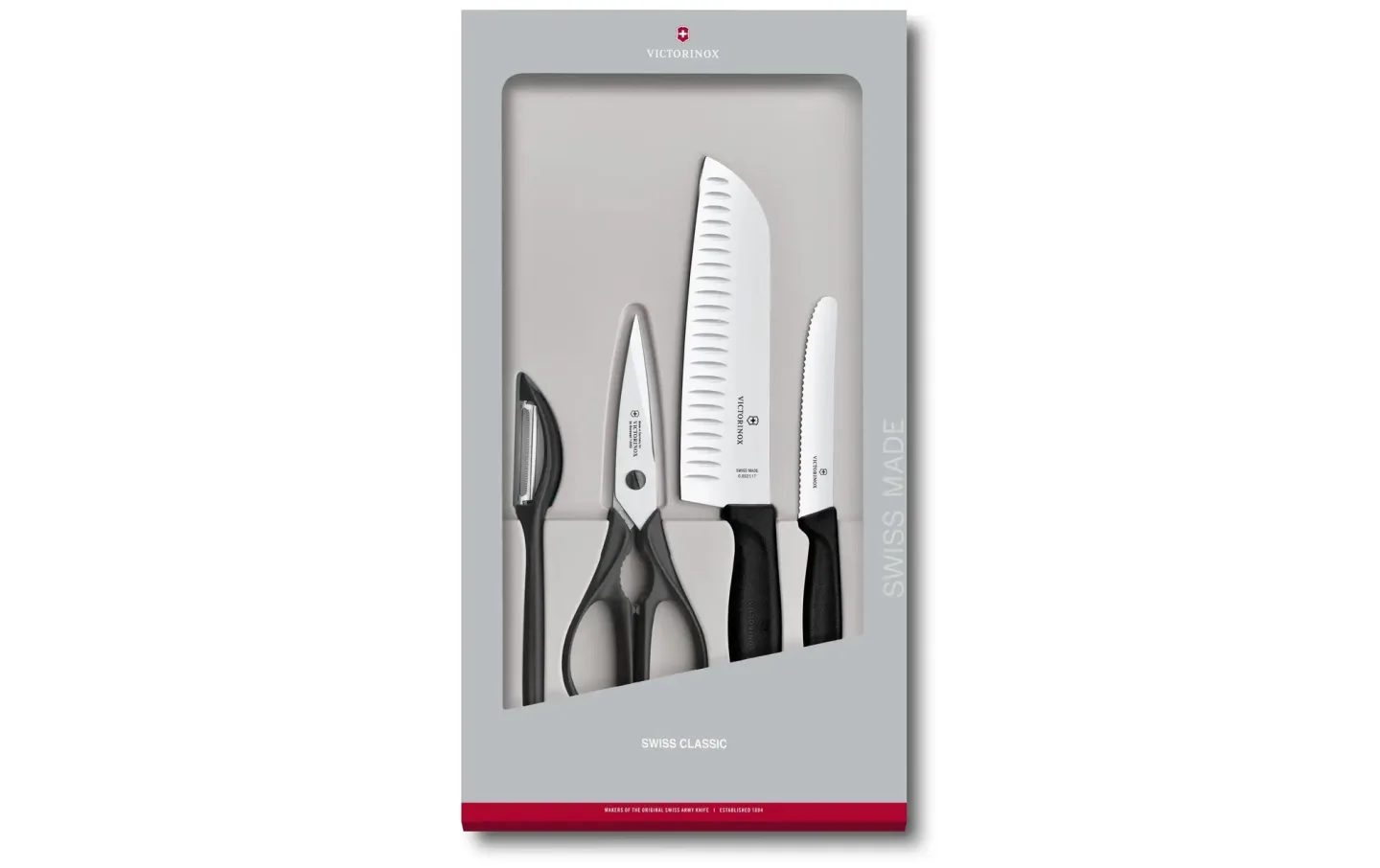 Alltron Messer-Set Swiss Classic, 4-teilig Von Victorinox Schwarz | Schubiger Möbel