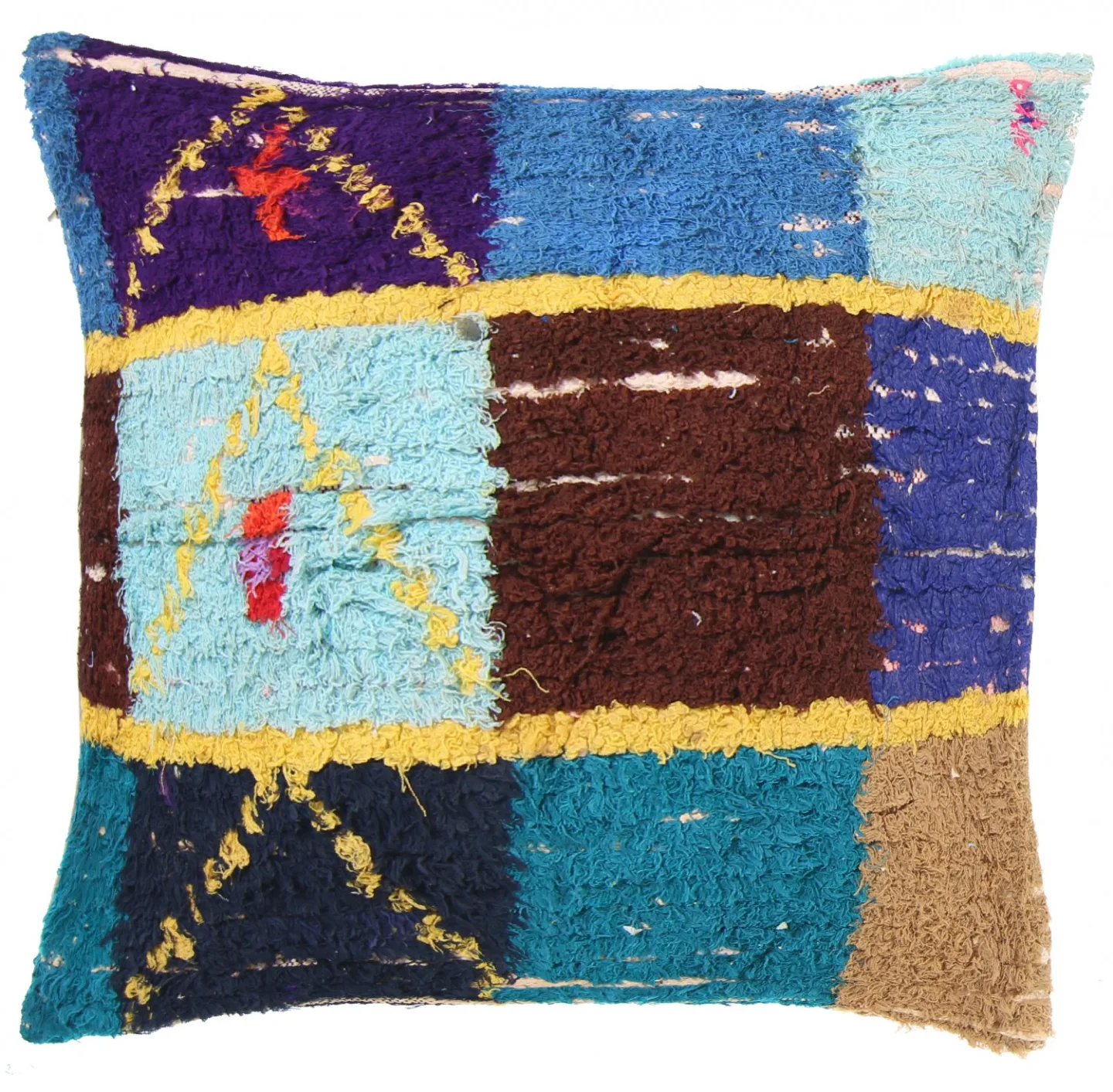 Putetrekk - Boucherouite 75 x 75 cm (Size: 75 x 75 cm)