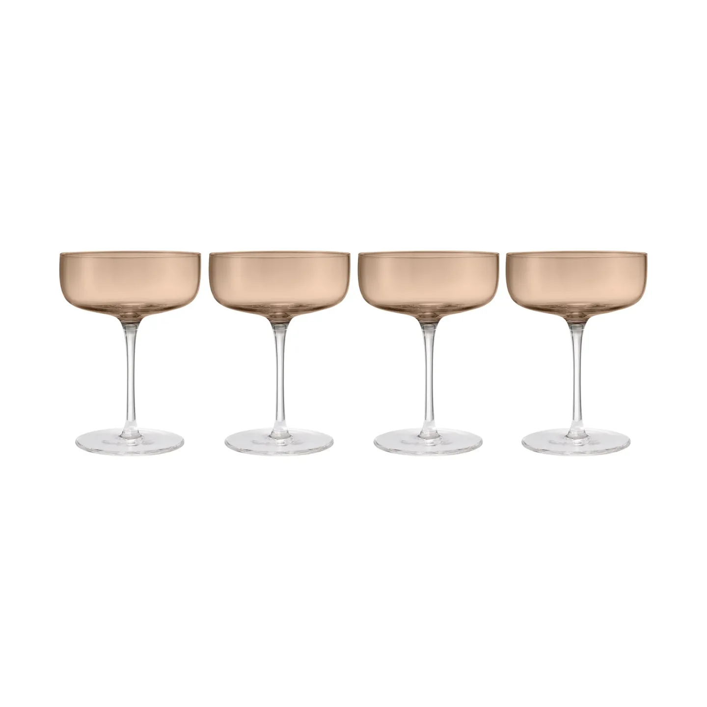 blomus Fuumi Champagnerglas Coupe 28 cl 4er-Pack Coffee-Klar
