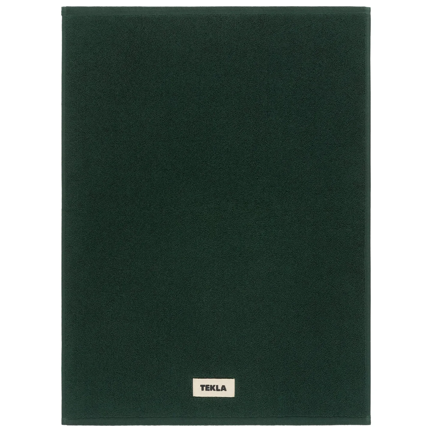 Tekla - Terry Solid Forest Green badrumsmatta 50 x 70 cm - Bomullsmattor - Grön