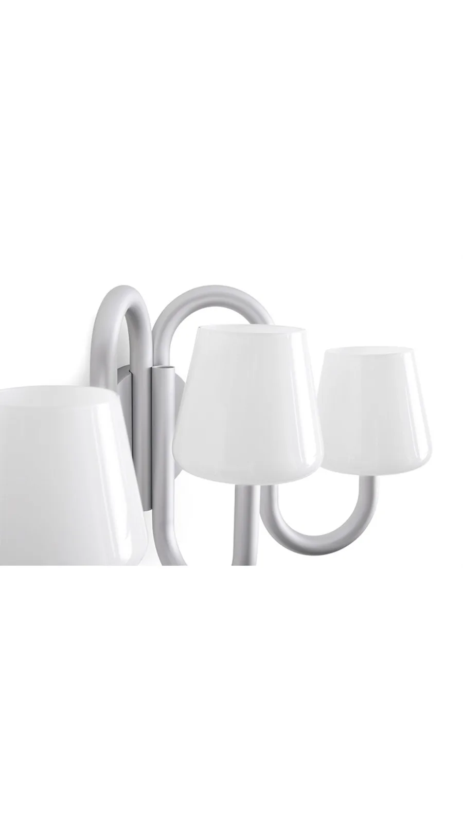 Apollo Sconce Vägglampa Alu/White Opal - HAY - Vardagsrum - Aluminium