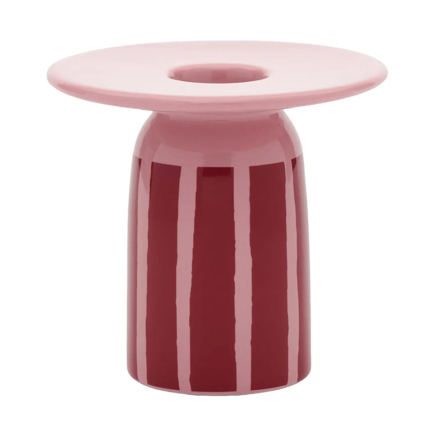 Marimekko Piccolo Kerzenhalter Koralle-Dunkelrot, 8 cm