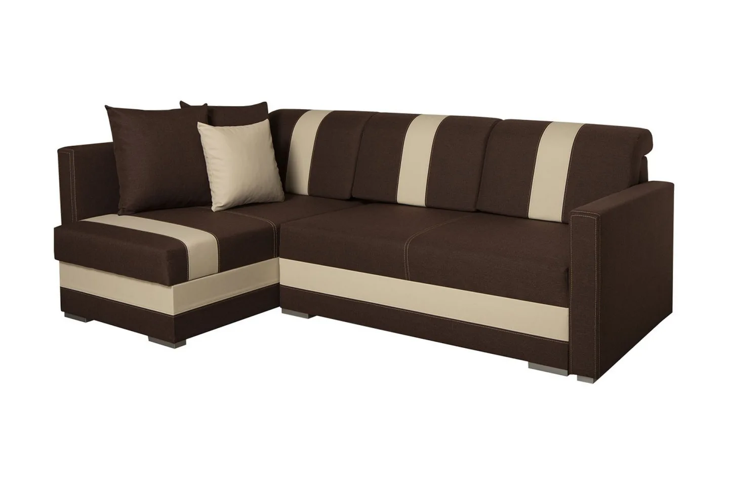 Ericka 4-sits Bäddsoffa - Brun