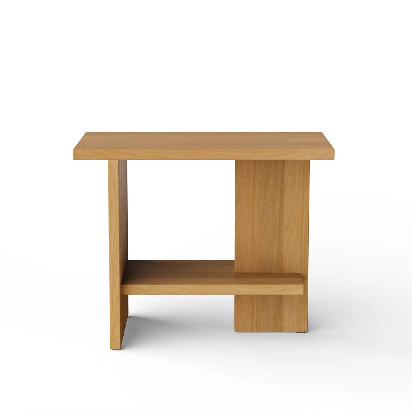 NINE - Tee - Side Table Rectangle Oak - Sidobord - Matteo Fogale - Träfärgad - Trä