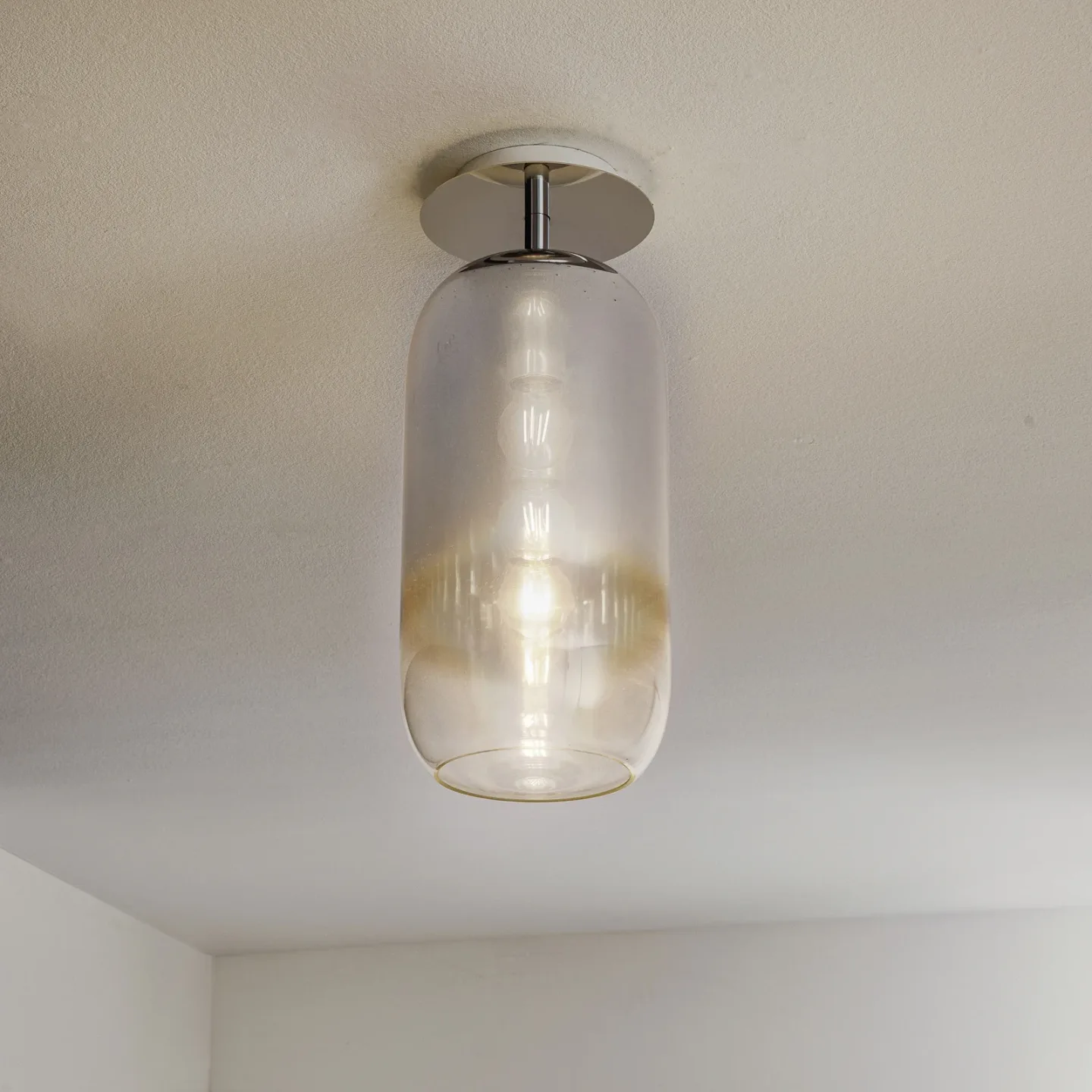 Gople Deckenleuchte Silver - Artemide - Wohnzimmer - Design - Glas - Mit Abstand