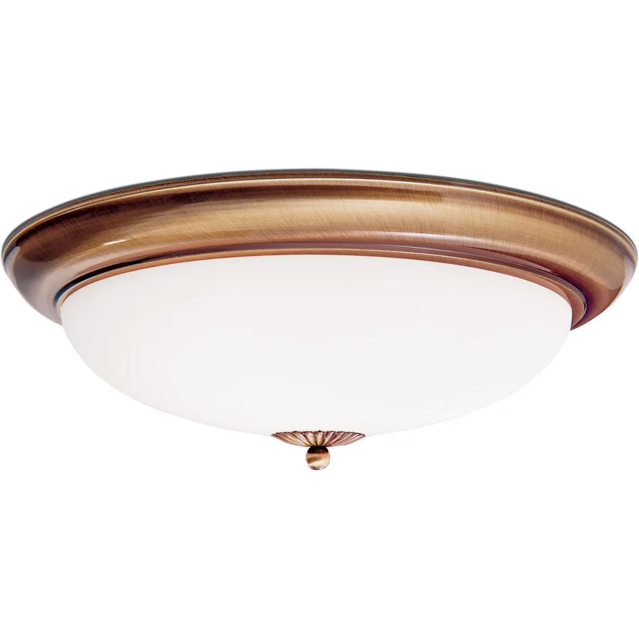 Briamond Deckenlampe Empire Glas/Messing 47 cm 14 cm - Farbe: Patina - Material: Messing/Glas