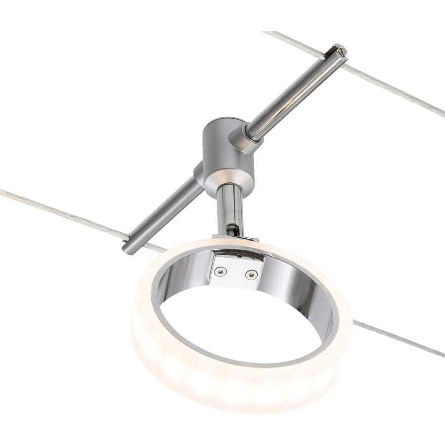 System Oria Silber Kunststoff/Metall 18 cm 10 cm - Material: Metall/Kunststoff - LED - Lichtfarbe: Warmweiss - LED Energiesparlampen