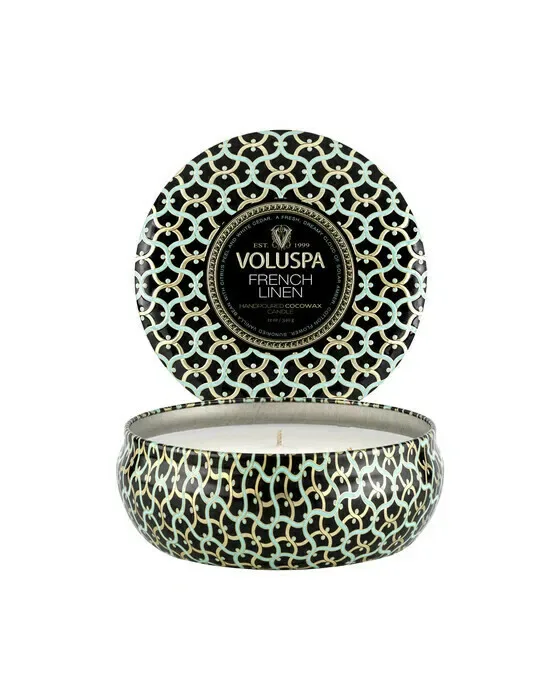 French Linen Scented Candle 3-wick