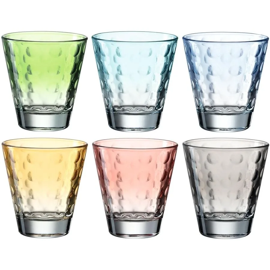 Trinkgläser-Set Leonardo Mehrfarbig Glas 0.215 l