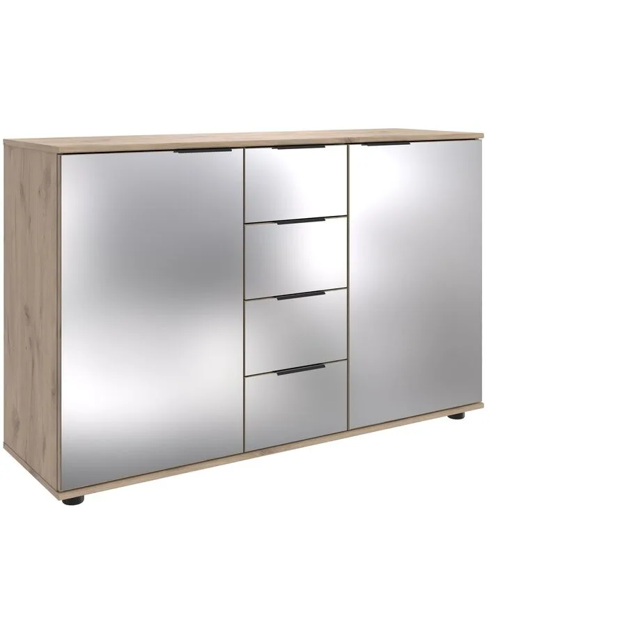 Kommode Metac Eiche Nachbildung Holzwerkstoff B 130 H 83 cm