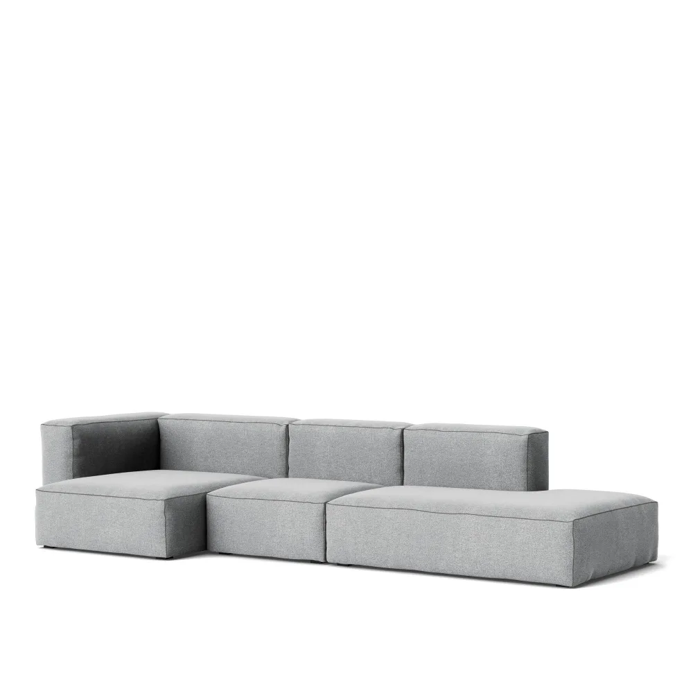 HAY - Mags Soft Low 3 Seater Combination 3 Left - Dark Grey Stitching - Cat.4 - Hallingdal 65 130 - Soffor