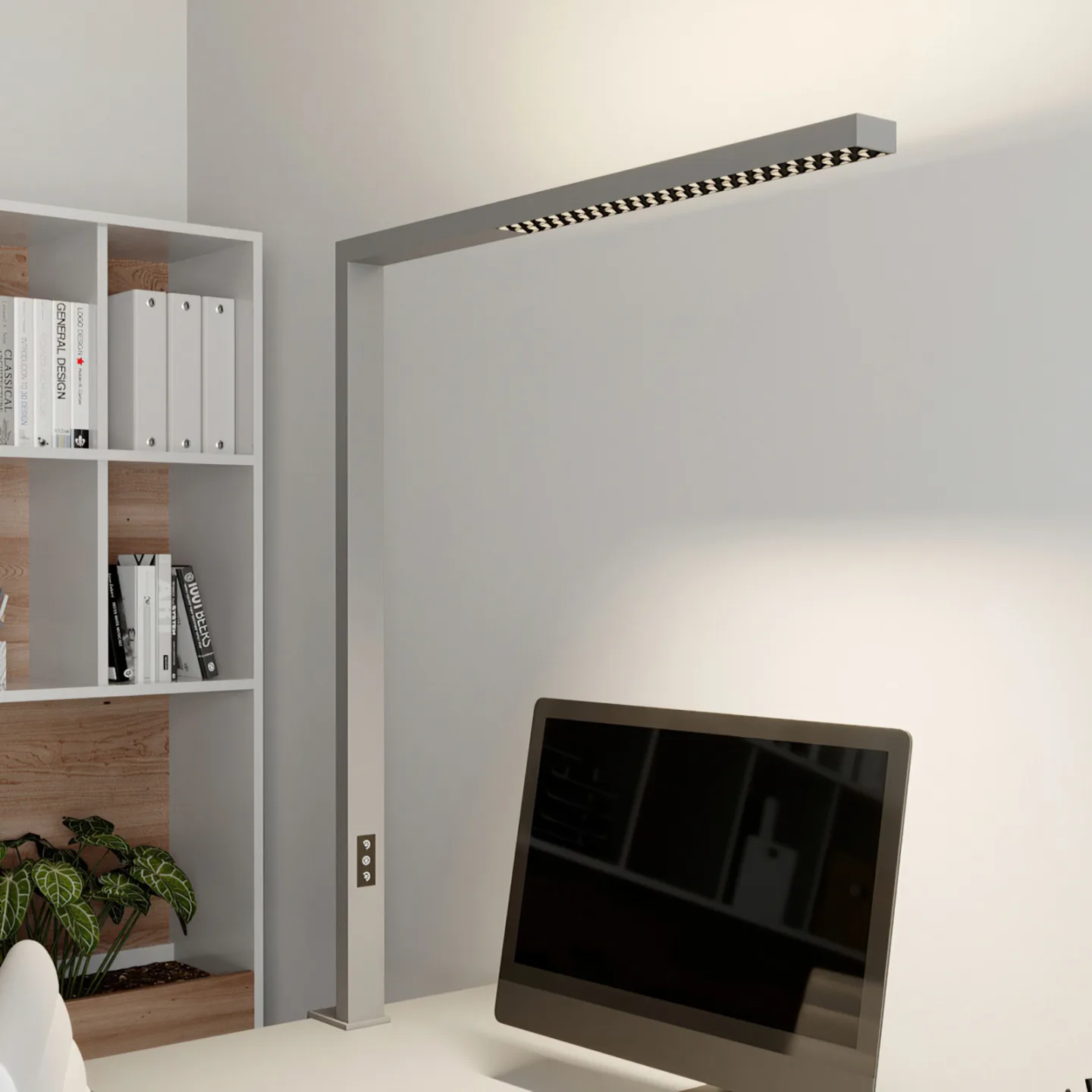 Jolinda Bordlampe Silver - Arcchio - Kontor / arbejdsværelse - Moderne - Aluminium - Kantet