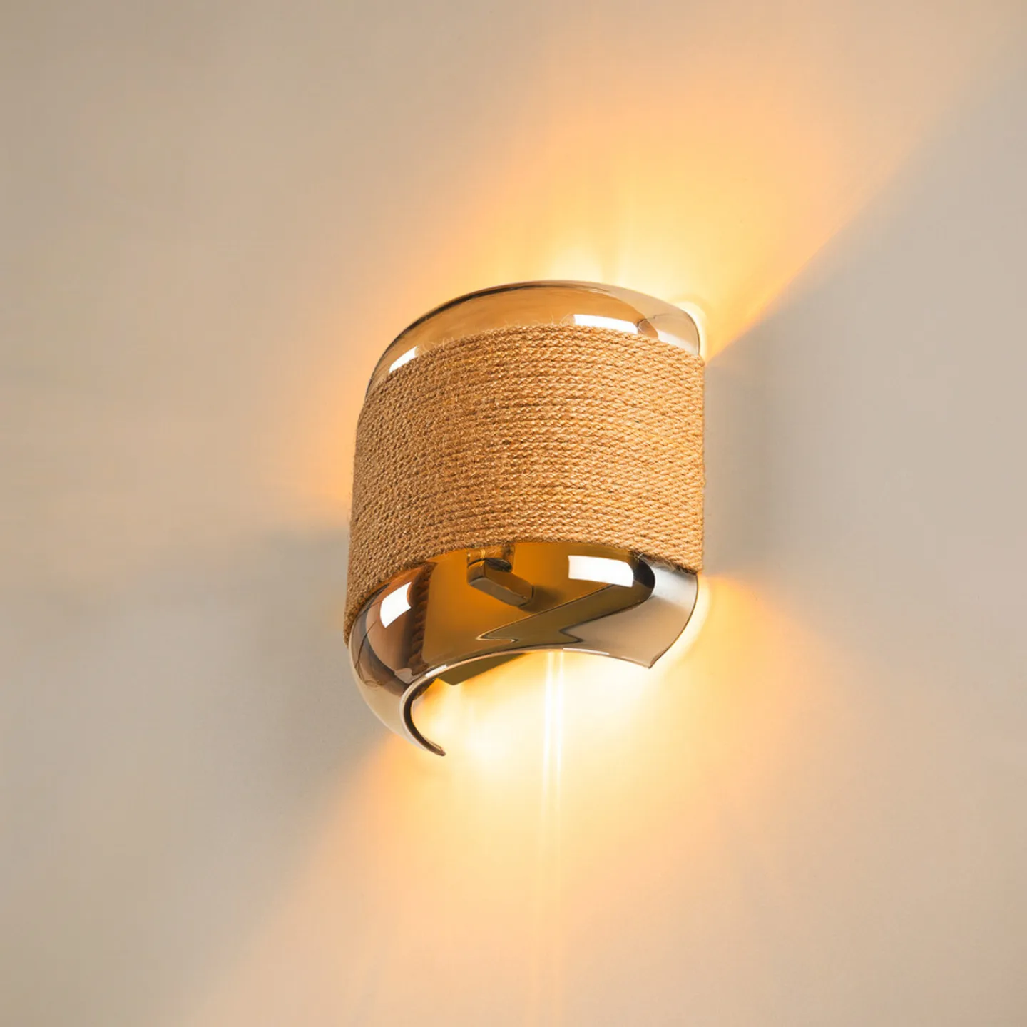 Pantilo Rope Wandleuchte Gold - SLV - Wohnzimmer - Modern - Glas - Einflammig