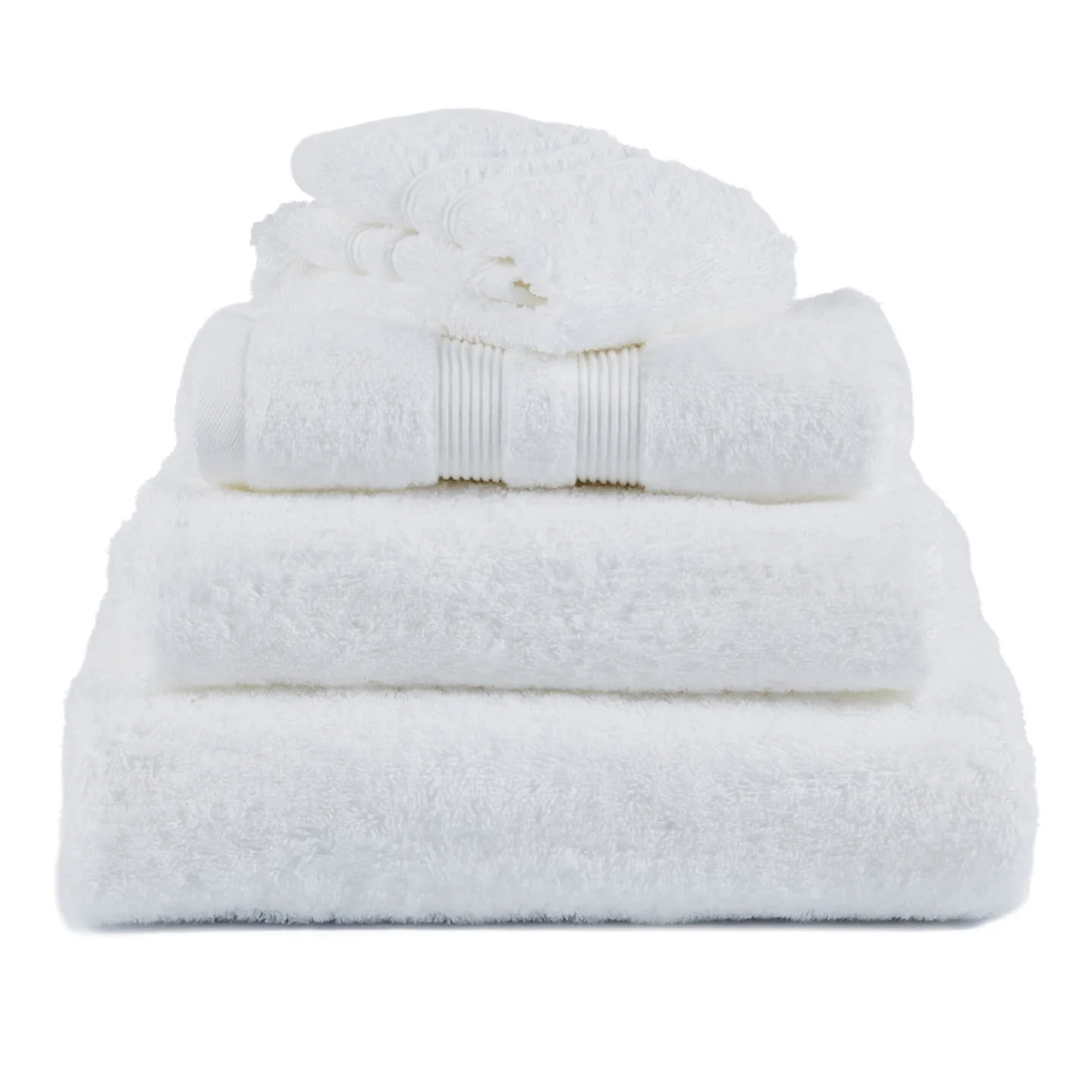 Mille Notti - Fontana Towel Organic White 100x150 - Handdukar och badlakan - Vit