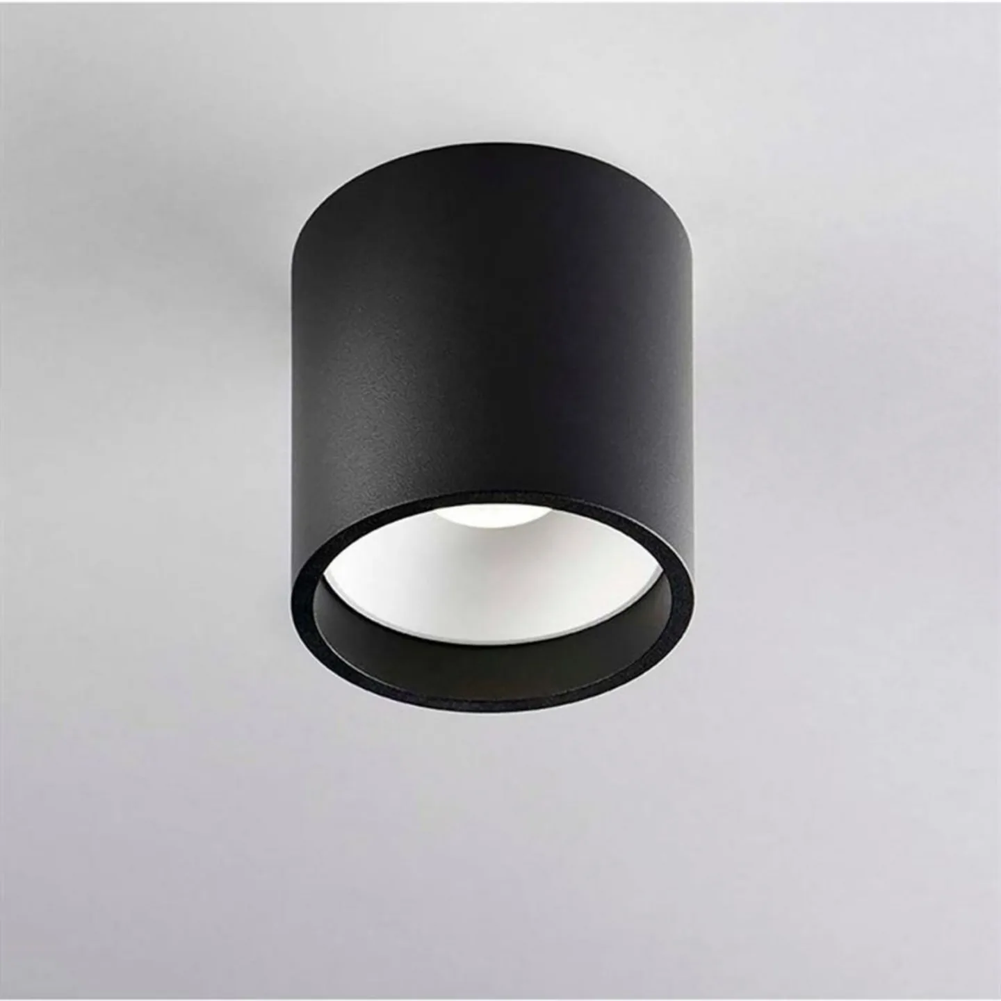 Solo 1 Round taklampe, svart/hvit, Ø 8 cm - LIGHT-POINT - Kjøkken - Aluminium