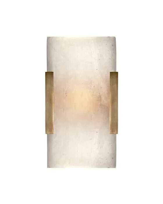 Covet Wide Clip Bath Sconce Antique-Burnished Brass