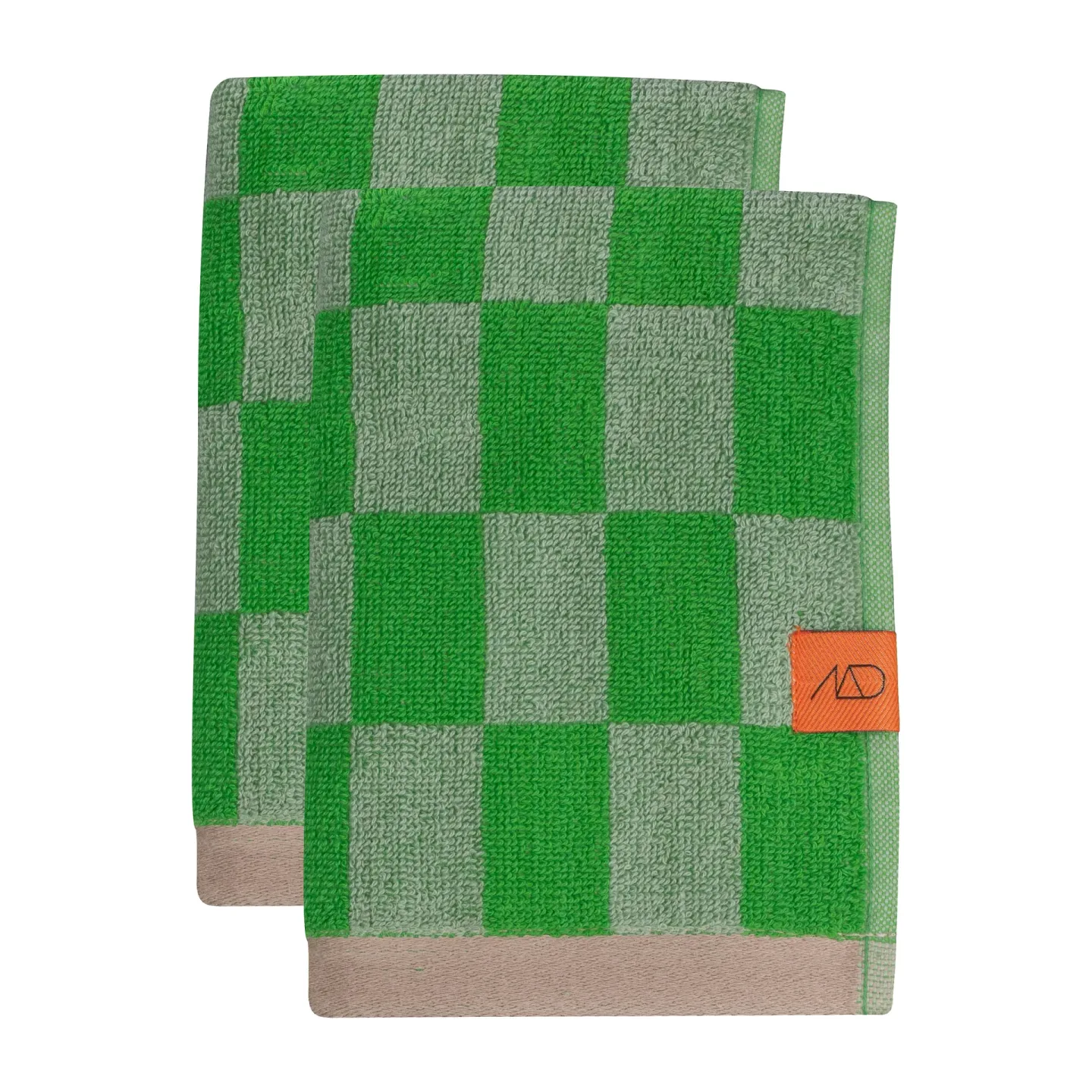 Mette Ditmer Retro handduk Classic green, 40x55 cm, 2-pack
