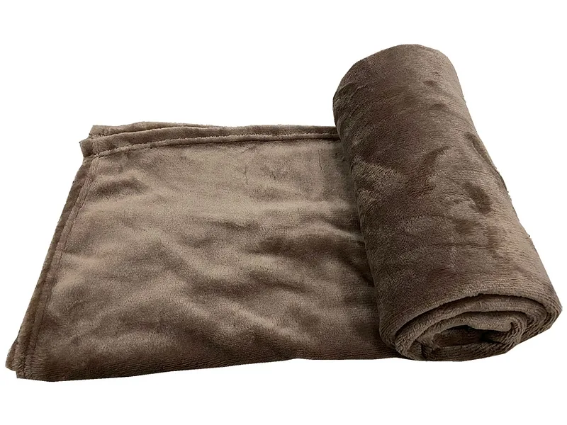 Decke MOLY120 120x160cm taupe unifarben