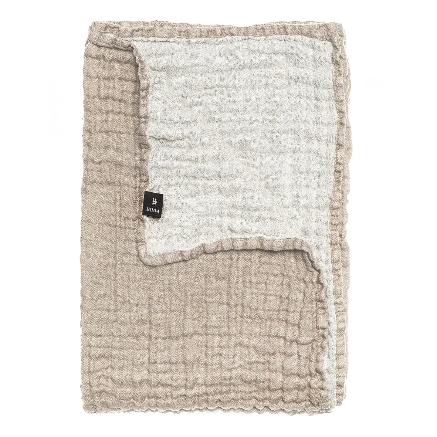 Himla Hannelin överkast beige-vit 160x260 cm