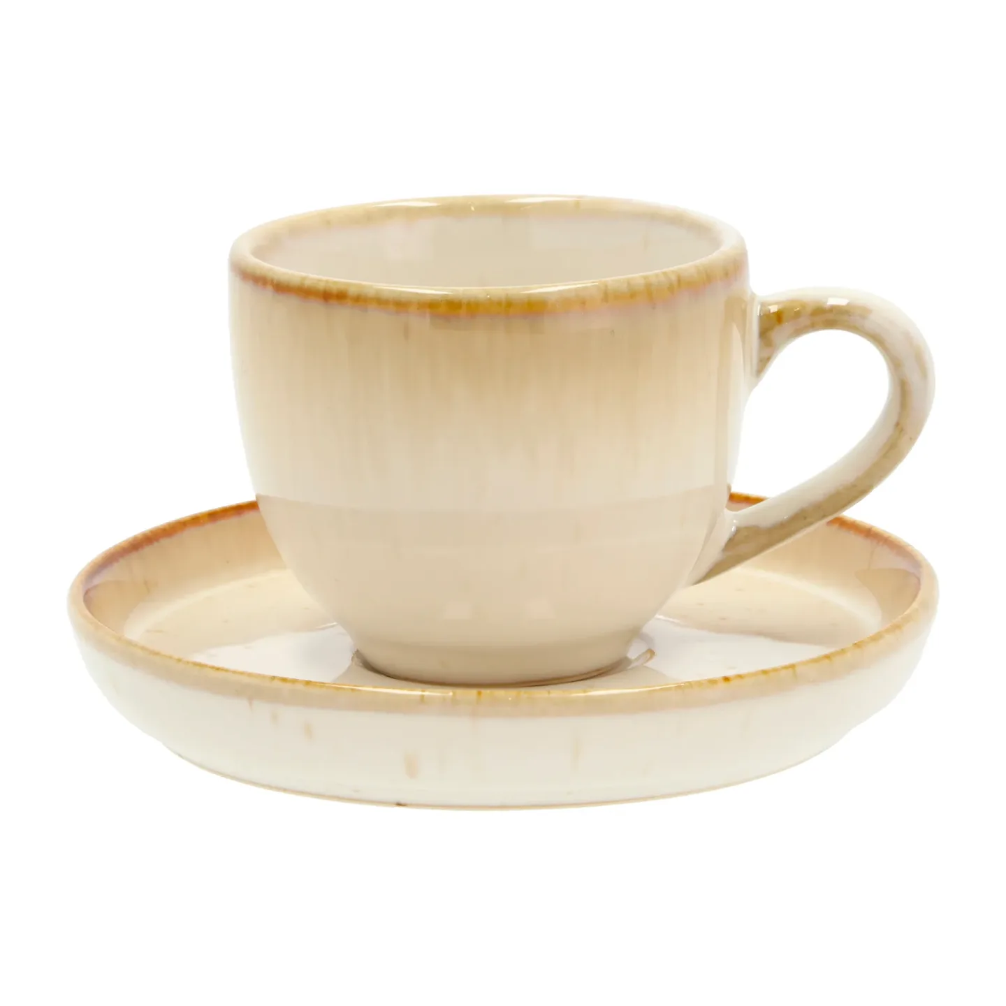 Bitz Bitz Espressotasse mit Untertasse 7 cl Cremeweiß
