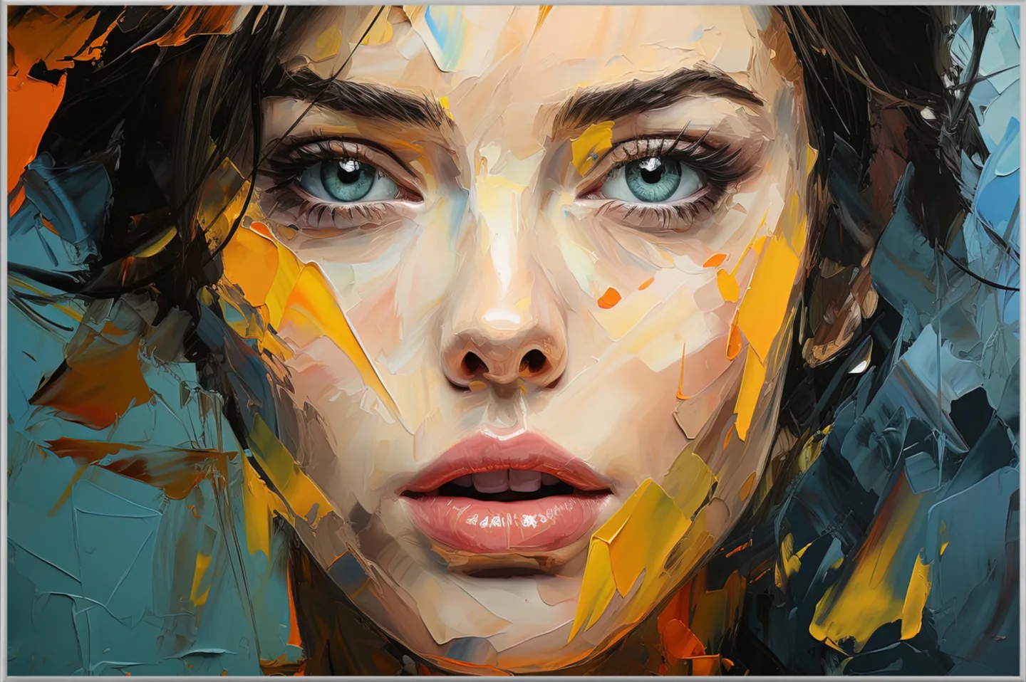 image LAND Bild mit Rahmen Beauty With Splashes of Colour | Schubiger Möbel