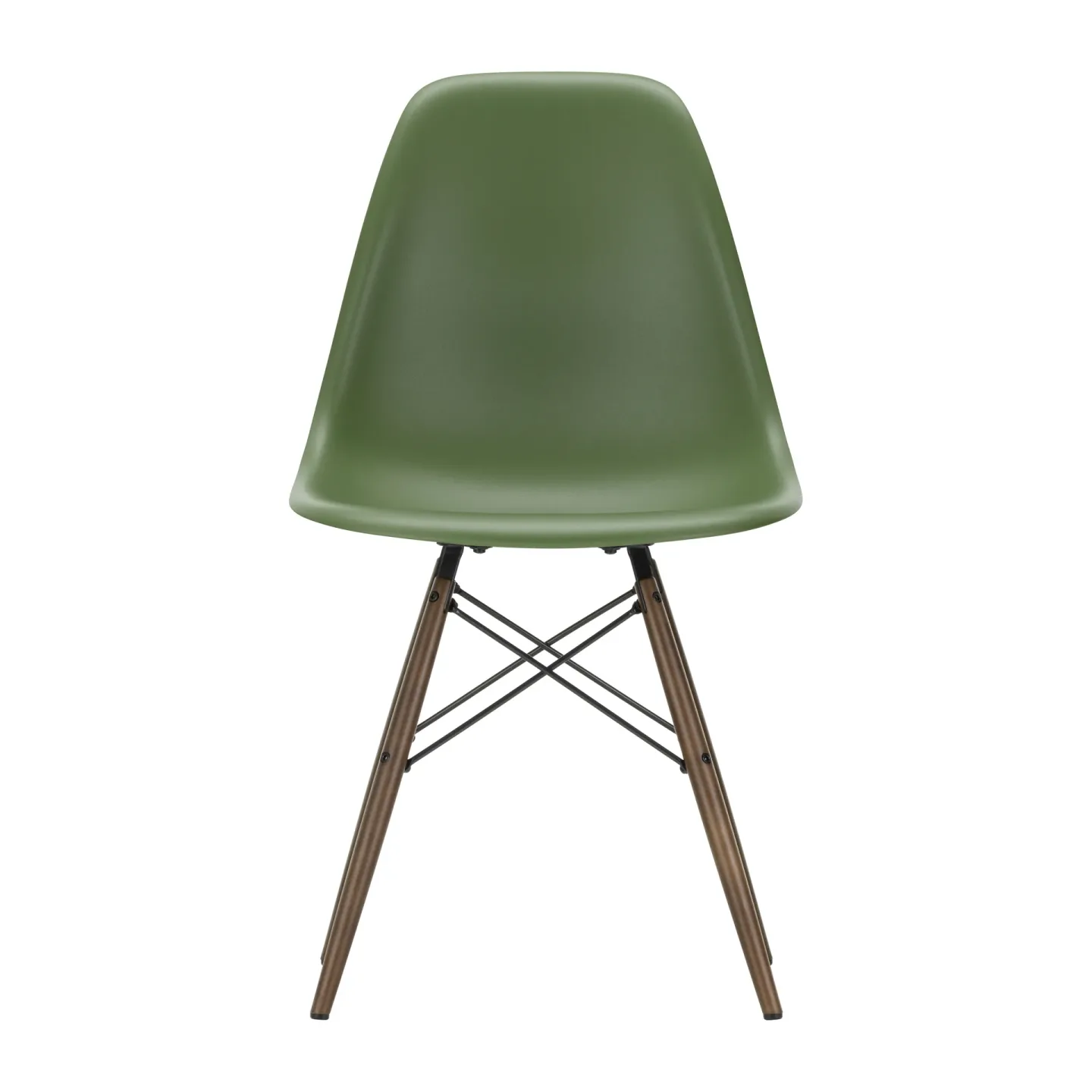 Vitra Eames Plastic Side Chair RE DSW stol 48 forest-dark maple