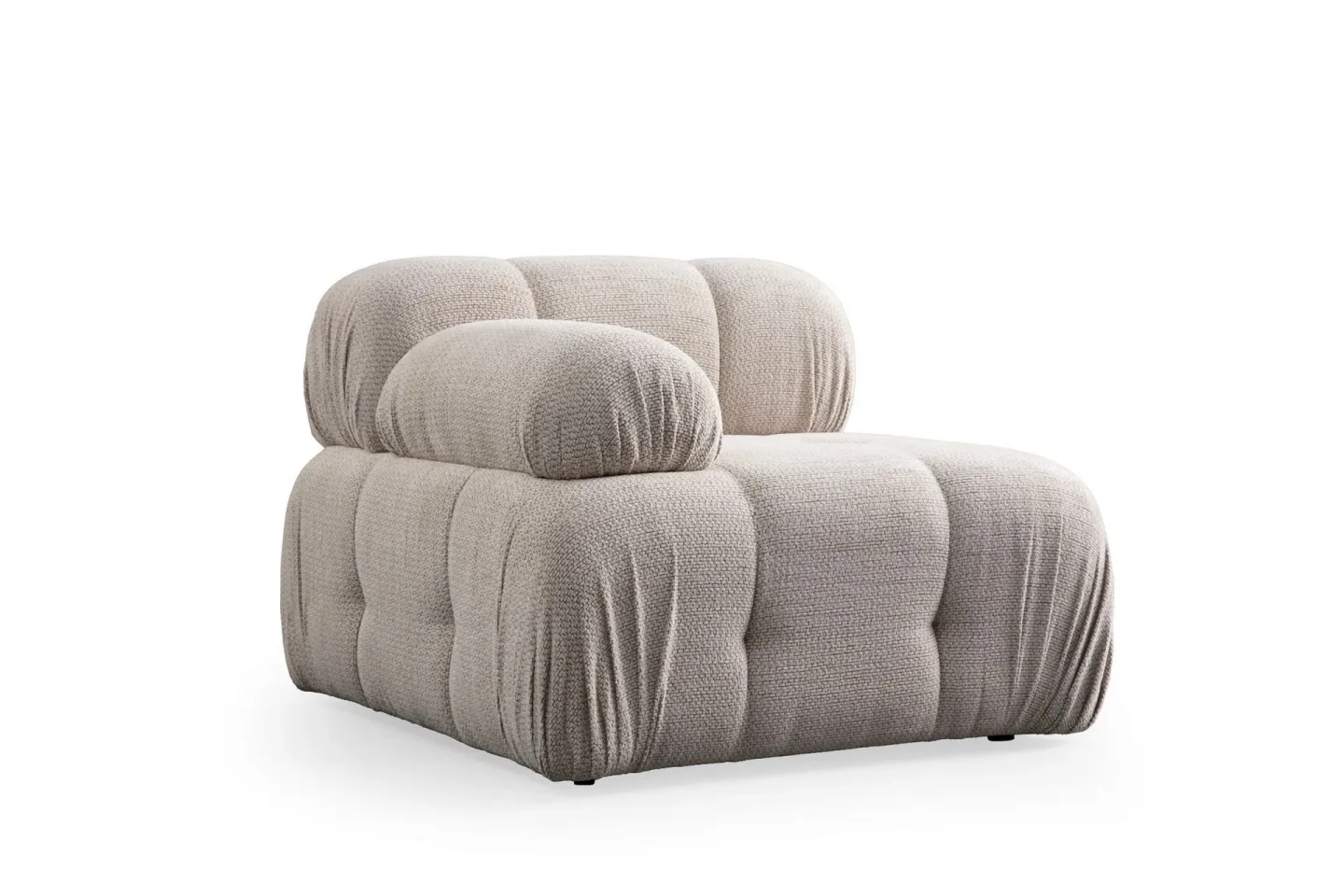 Belgin Vänstermodul / Fåtölj 95 cm med fasta armstöd - Cream