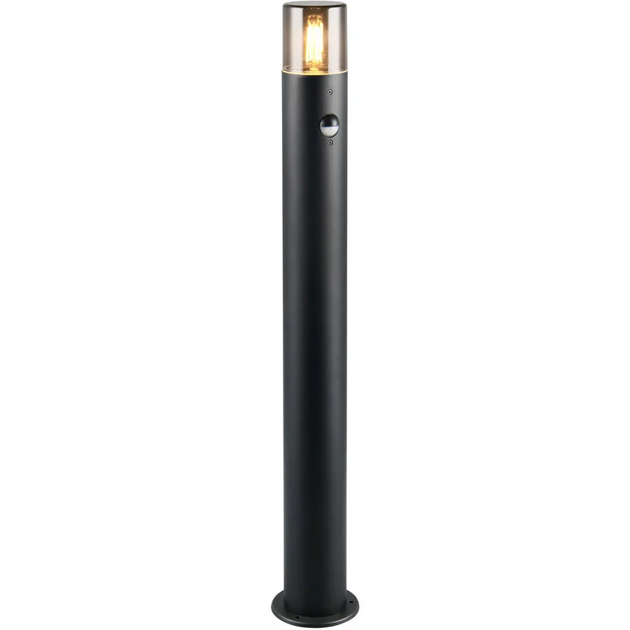 Aussenlampe Cisoo Schwarz 80 cm - Farbe: Schwarz matt - Material: Aluminium-Druckguss