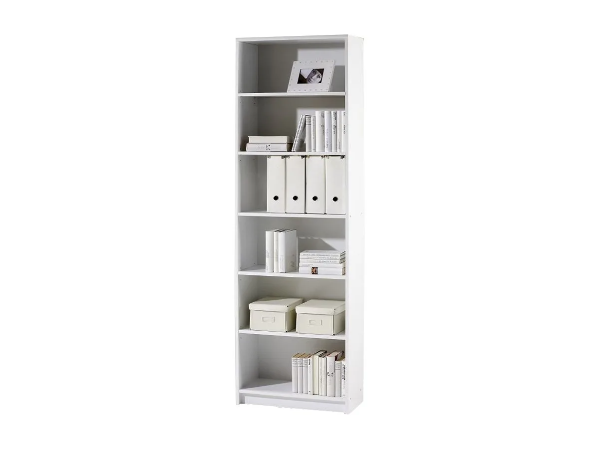 Bücherregal Standregal weiß 60 x 202 cm - LILLY