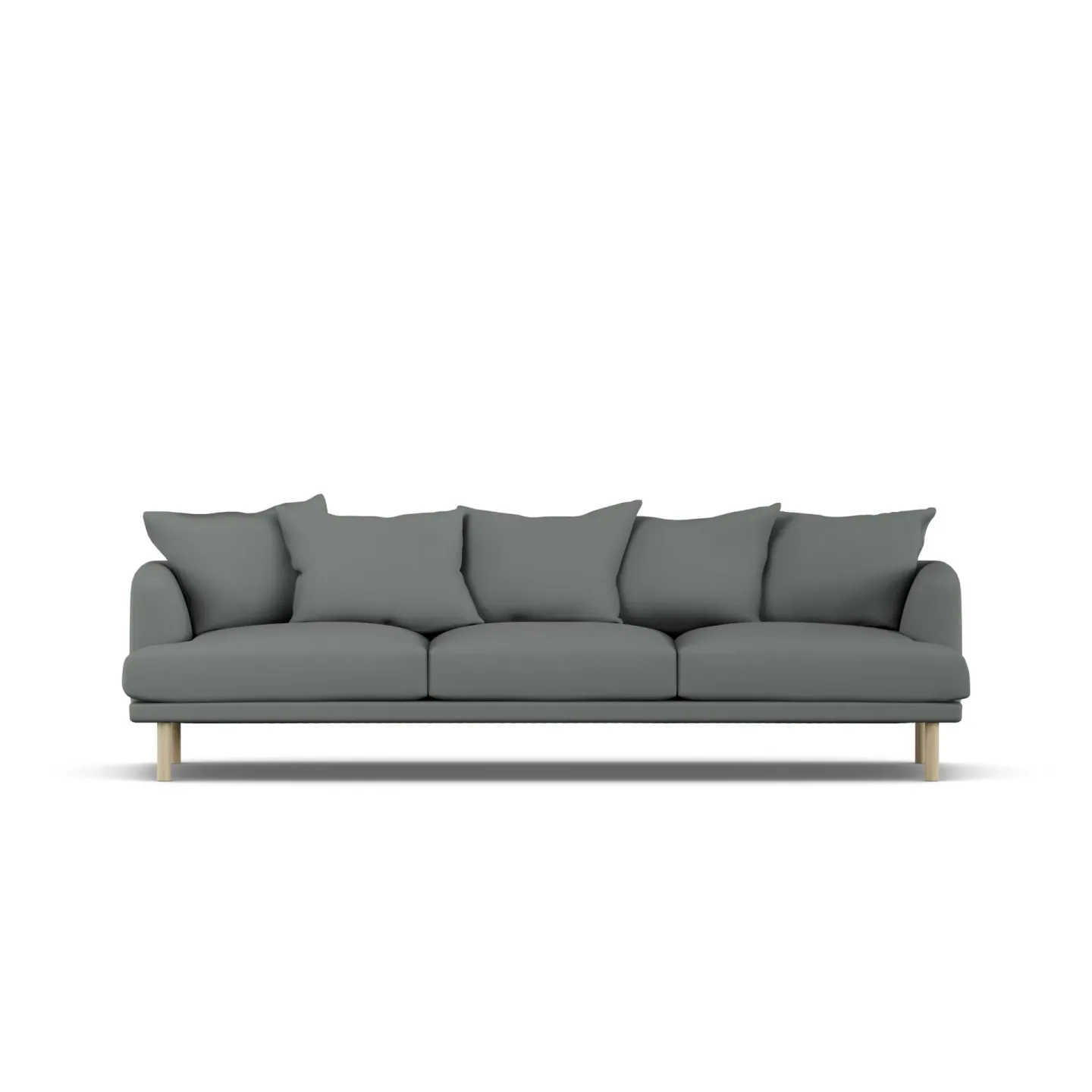1898 Sjövik soffa Caleido Grey 1240-vitoljad ek, 3,5-sits