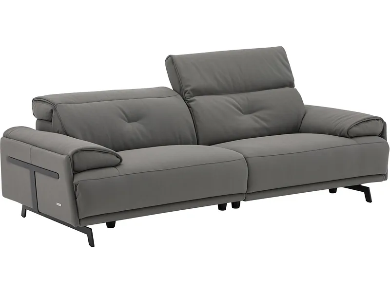 3er Sofa CAMPO DE FIORI SIENA Echtleder elefantgrau