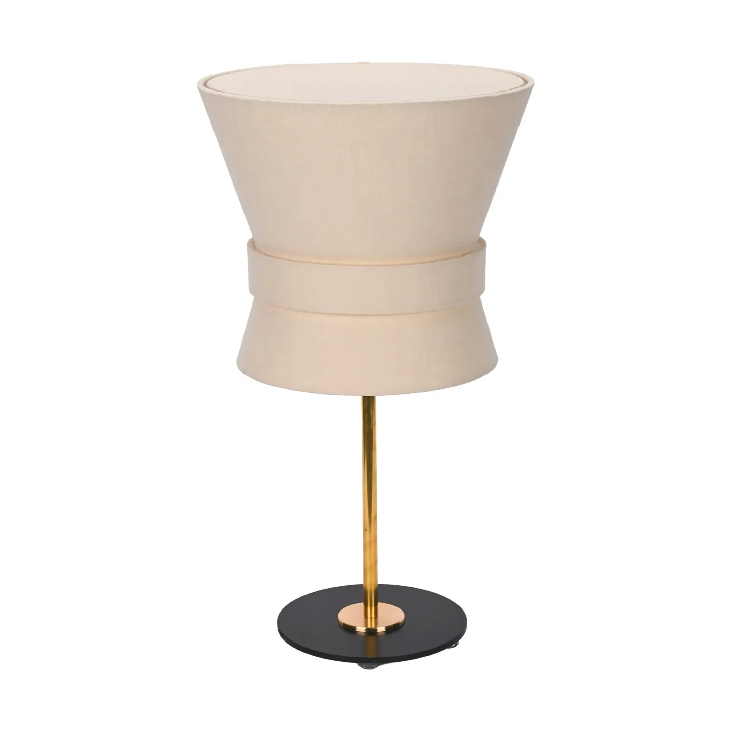 Örsjö Belysning Bow Tischleuchte Rohmessing-cream white, klein 50 cm